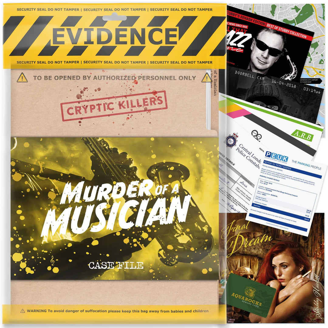 Cryptic Killers Murder of a Musician UK Board Game by LA Brands 1