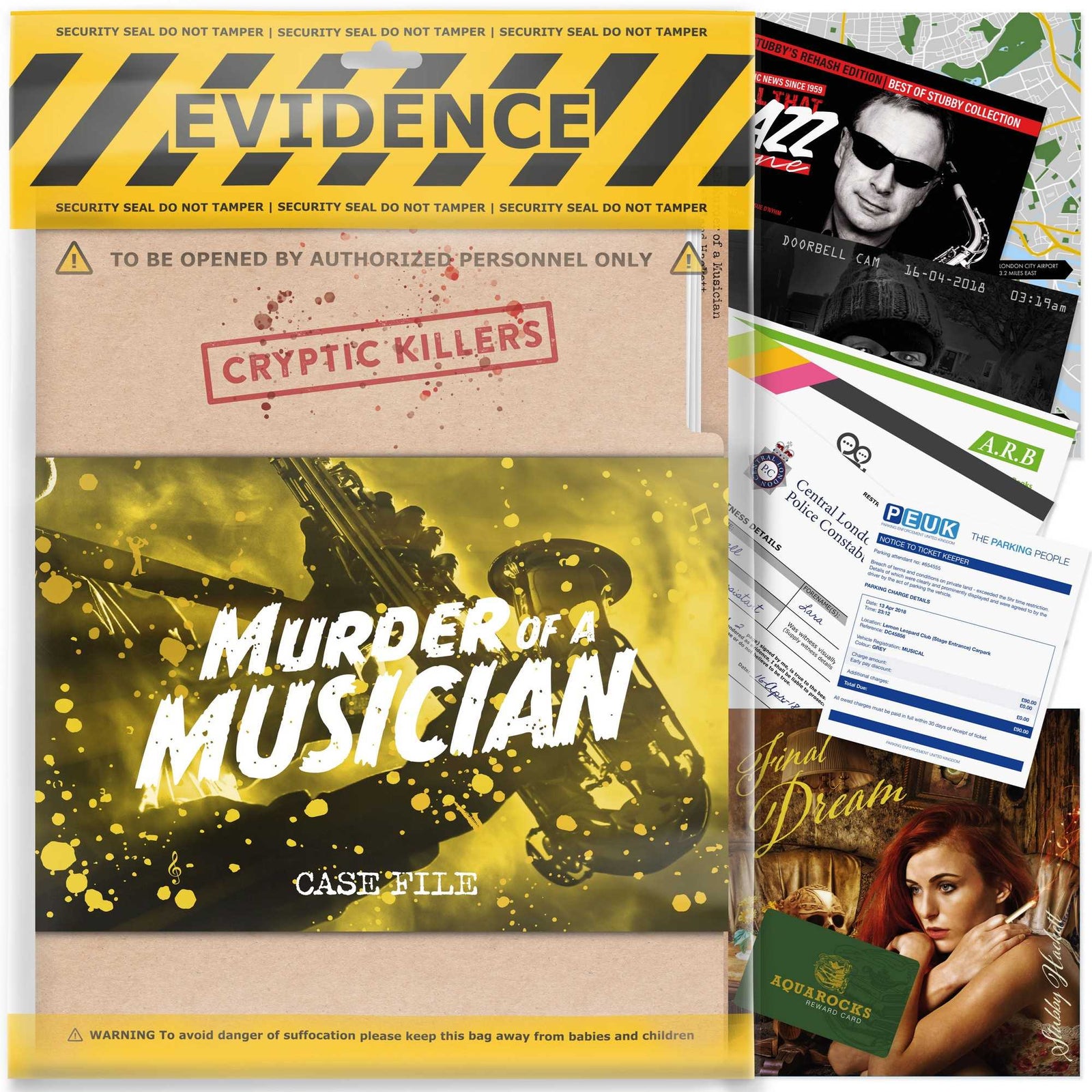 Cryptic Killers Murder of a Musician UK Board Game by LA Brands 1