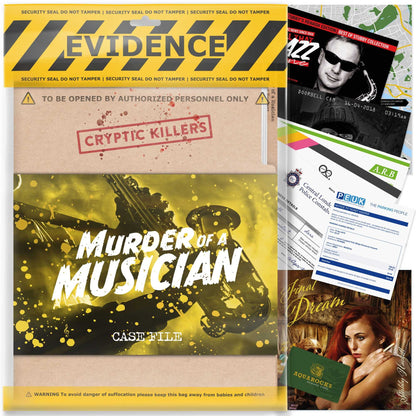 Cryptic Killers Murder of a Musician UK Board Game by LA Brands 1
