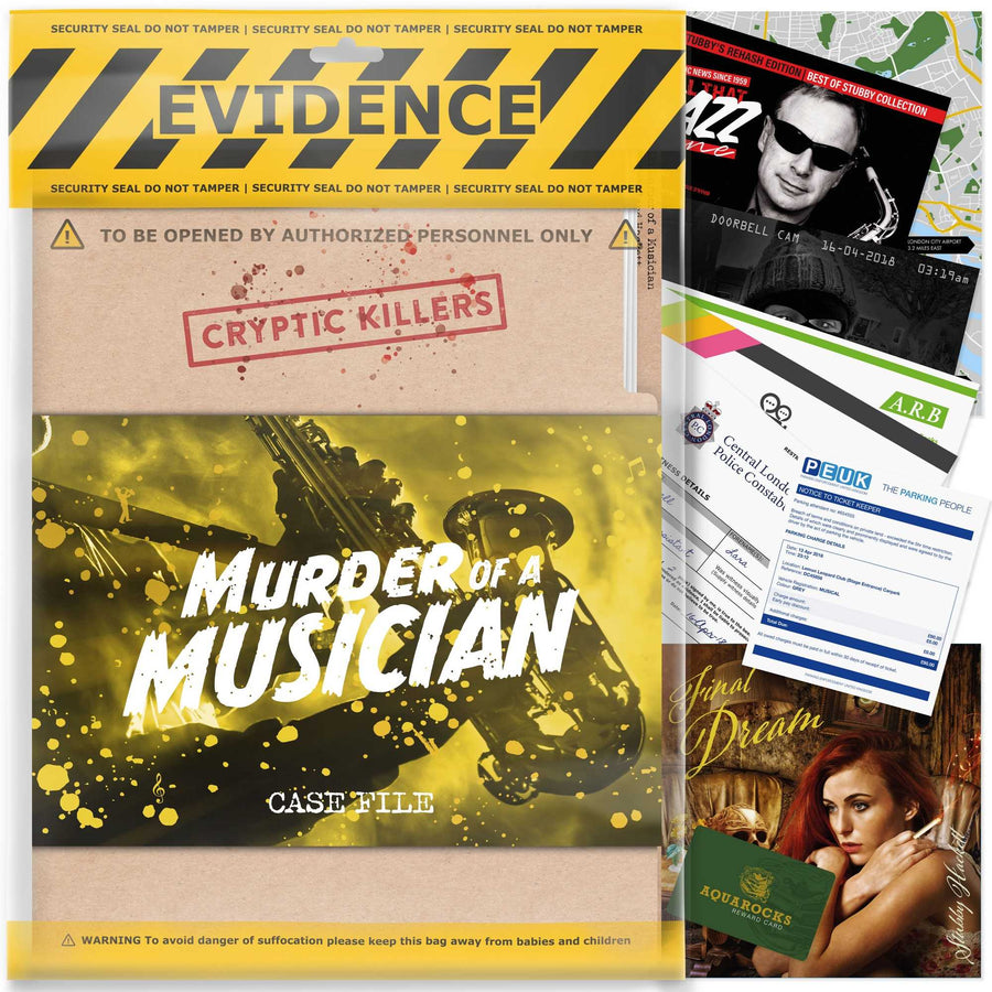 Cryptic Killers Murder of a Musician UK Board Game by LA Brands 1
