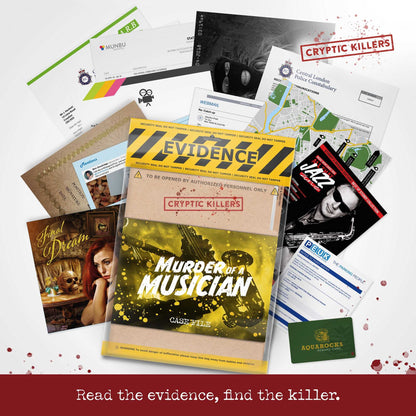 Cryptic Killers Murder of a Musician UK Board Game by LA Brands 6