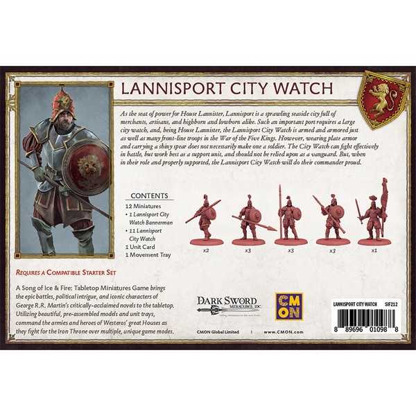 A Song of Ice & Fire: Tabletop Miniatures Game - Lannisport City Watch 2