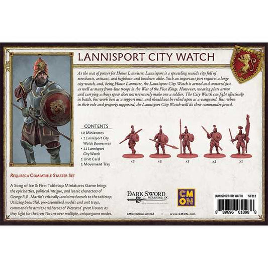 A Song of Ice & Fire: Tabletop Miniatures Game - Lannisport City Watch 2