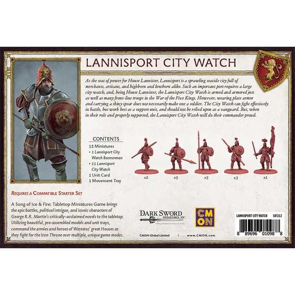 A Song of Ice & Fire: Tabletop Miniatures Game - Lannisport City Watch