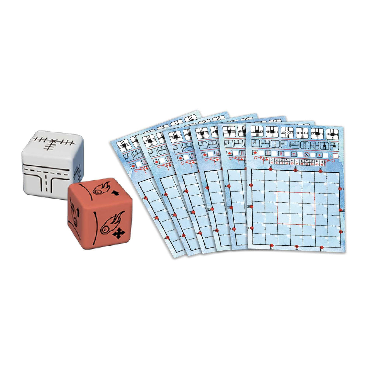 Railroad Ink Deep Blue Edition Board Game by Horrible Games 2