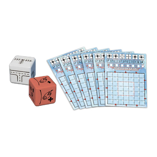 Railroad Ink Deep Blue Edition Board Game by Horrible Games 2