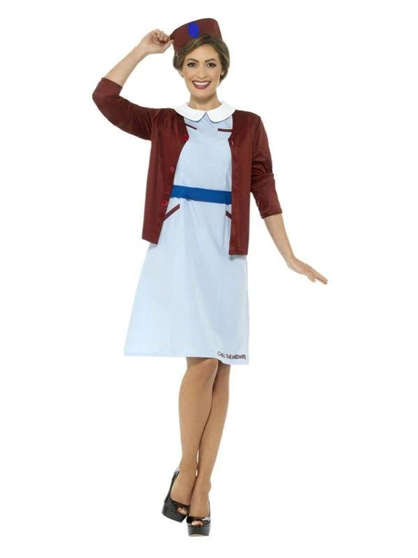 Call The Midwife Costume Blue Dress_2