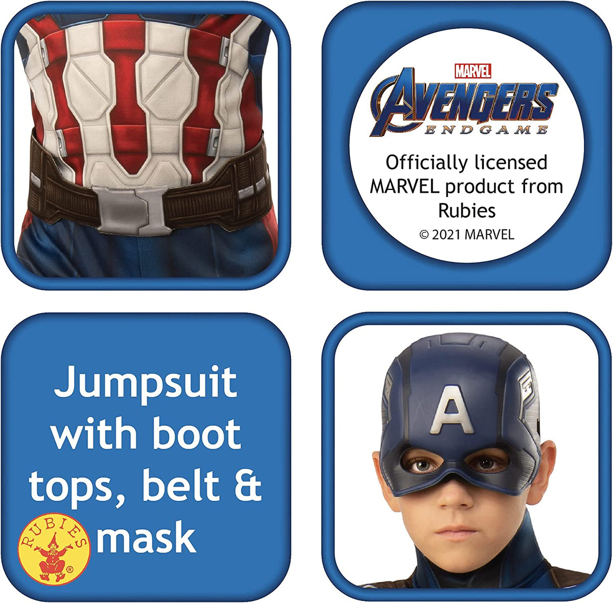 Captain America Boys Costume Avengers Endgame 3