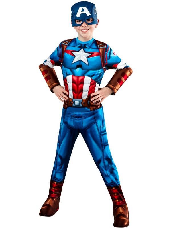 Captain America Mech Strike Boys Costume 3