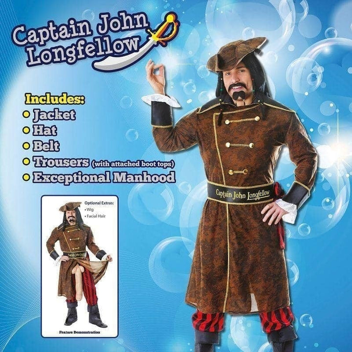 Captain John Longfellow Adult Pirate Costume_5