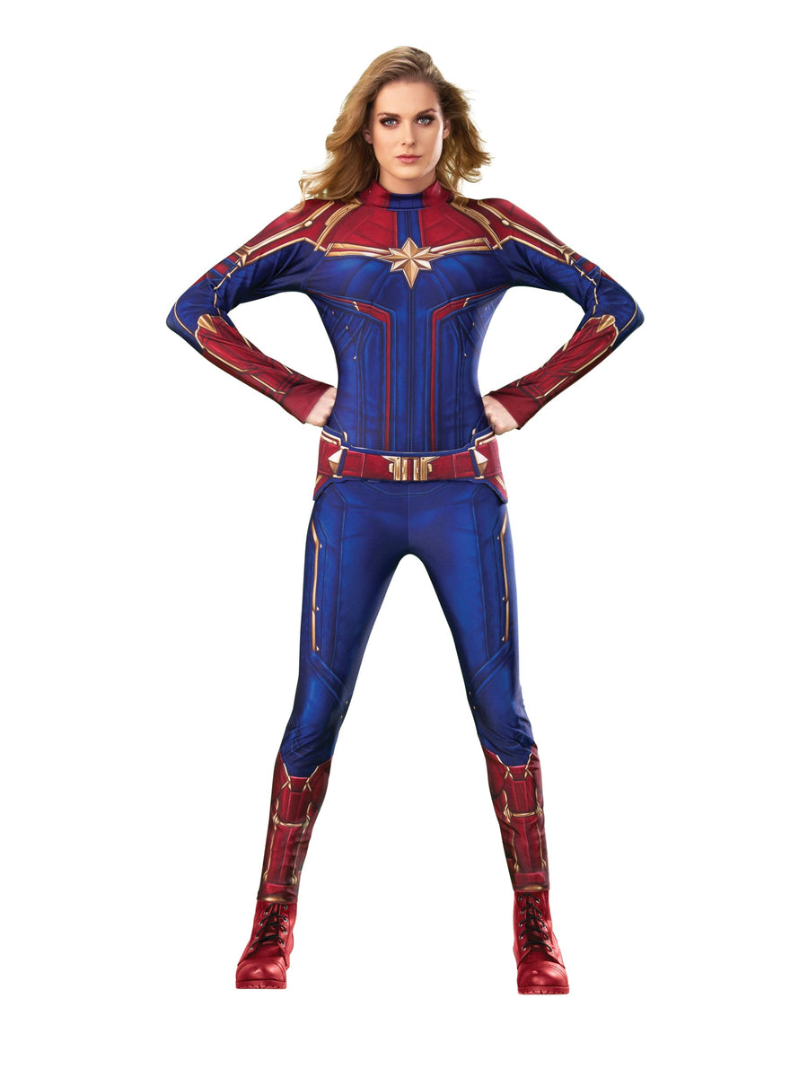 Captain Marvel Costume Womens Hero Deluxe Suit_1