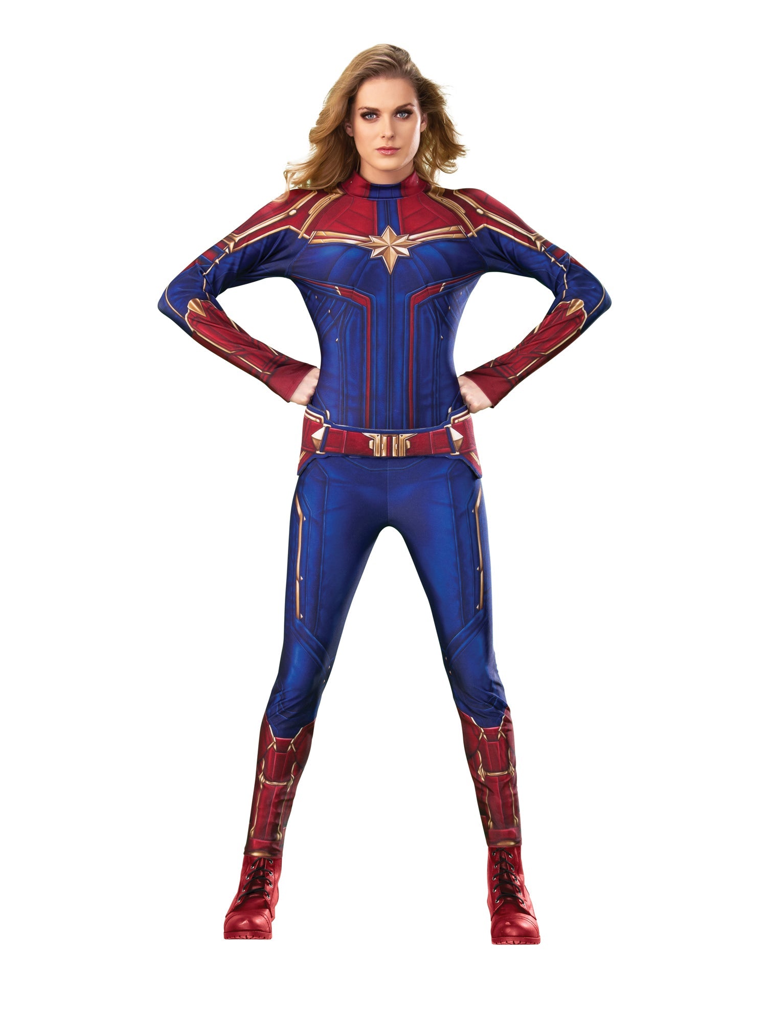 Captain Marvel Costume Womens Hero Deluxe Suit 1