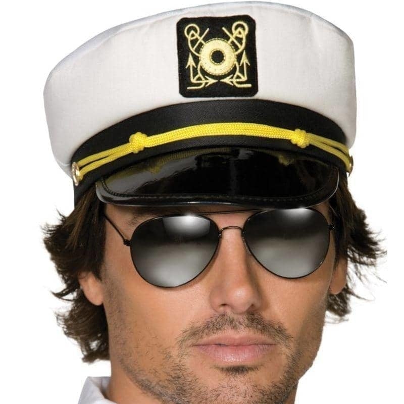 Captains Cap Adult White_1