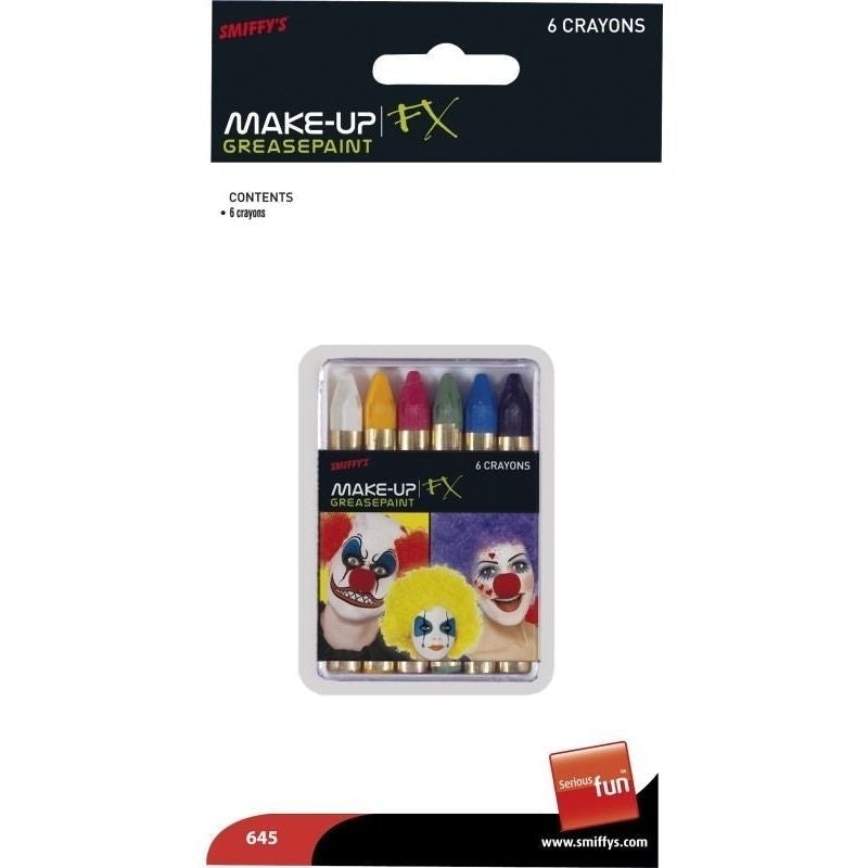 Size Chart Carnival Greasepaints Adult 6 Assorted