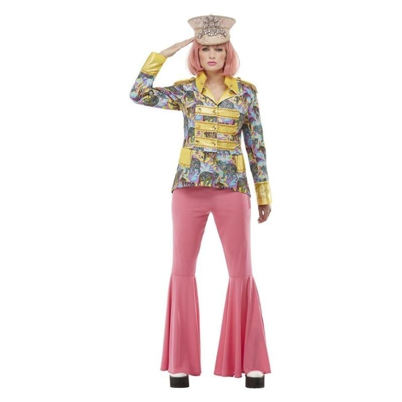 Carnival Jacket Blue and Yellow with Animal Print Design and Gold Trim 1