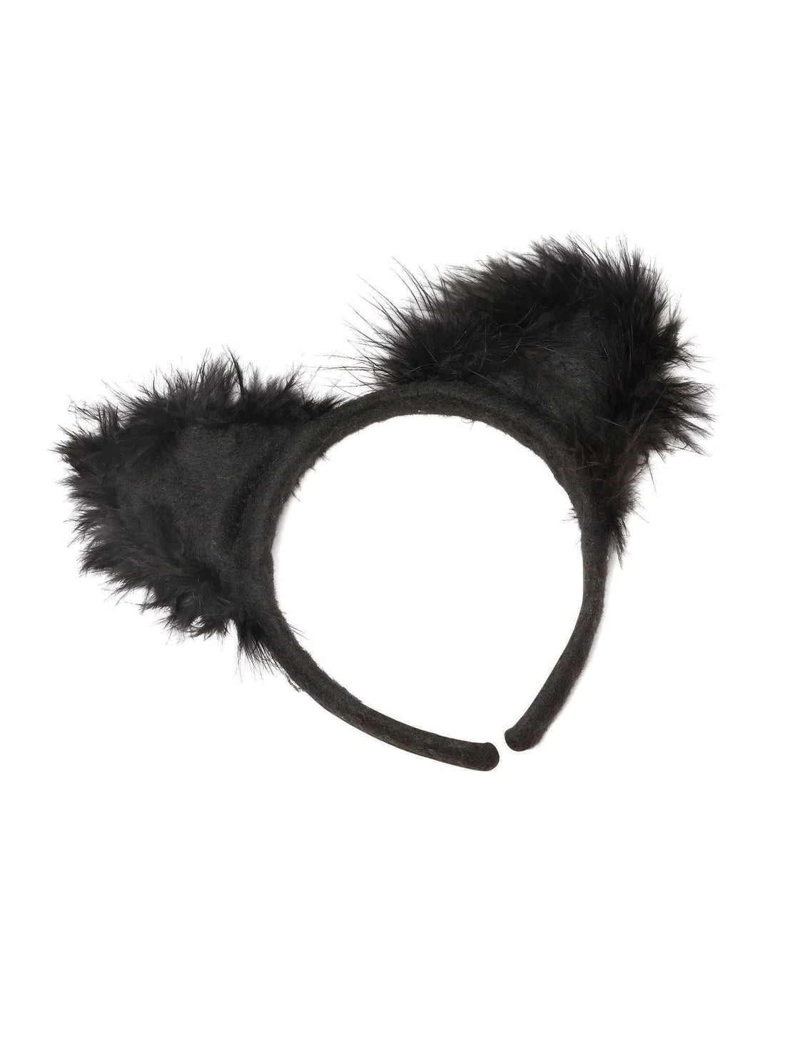 Cat Ears with Marabou on Headband 2