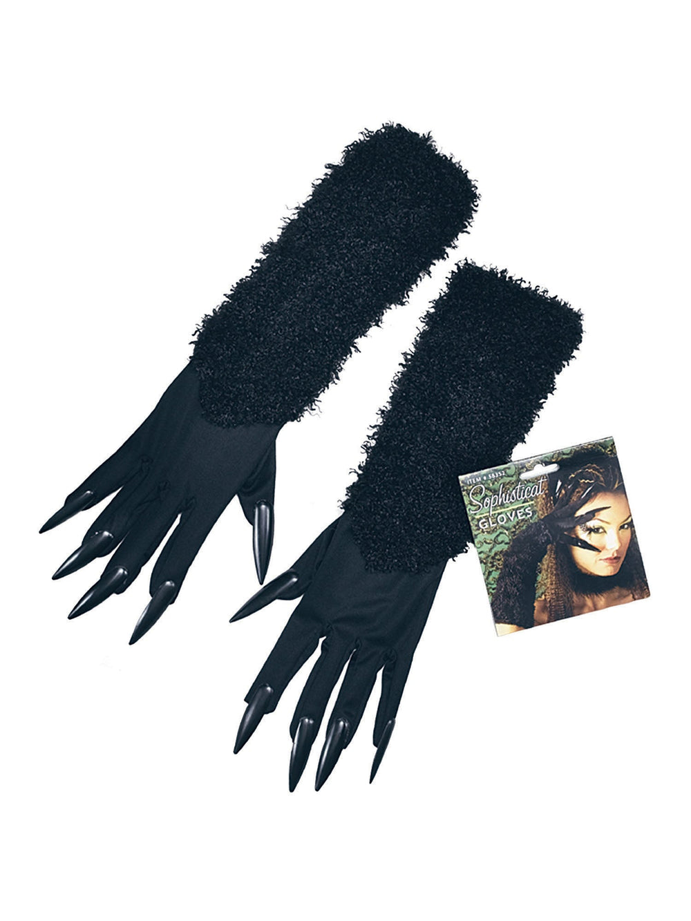 Size Chart Cat Gloves with Claws Halloween Costume Accessory