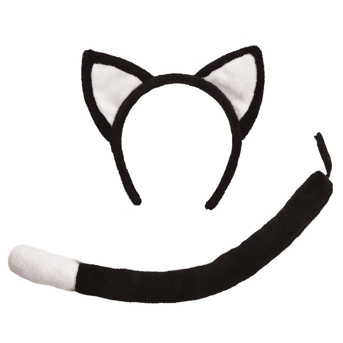 Cat Set Black Ears with Tail Instant Costume Kit 1