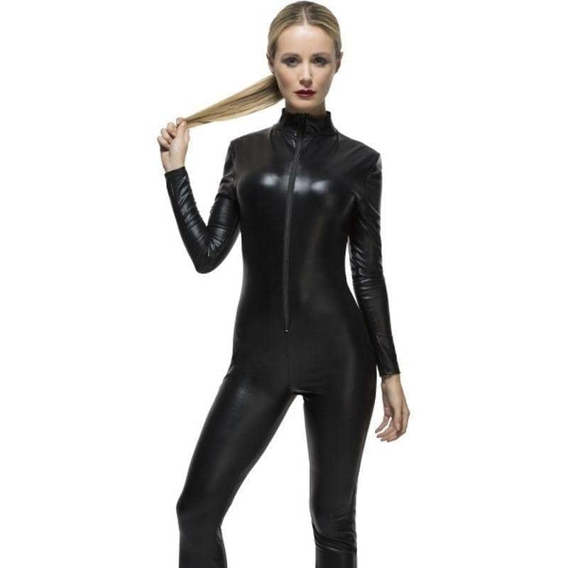 Catsuit Miss Whiplash Costume Adult Black_1