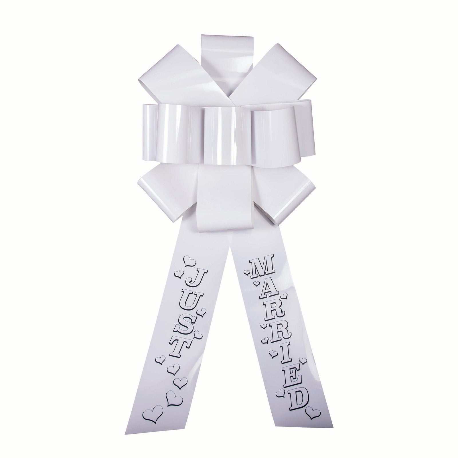 Celebration Door Bow Just Married White Decoration 1