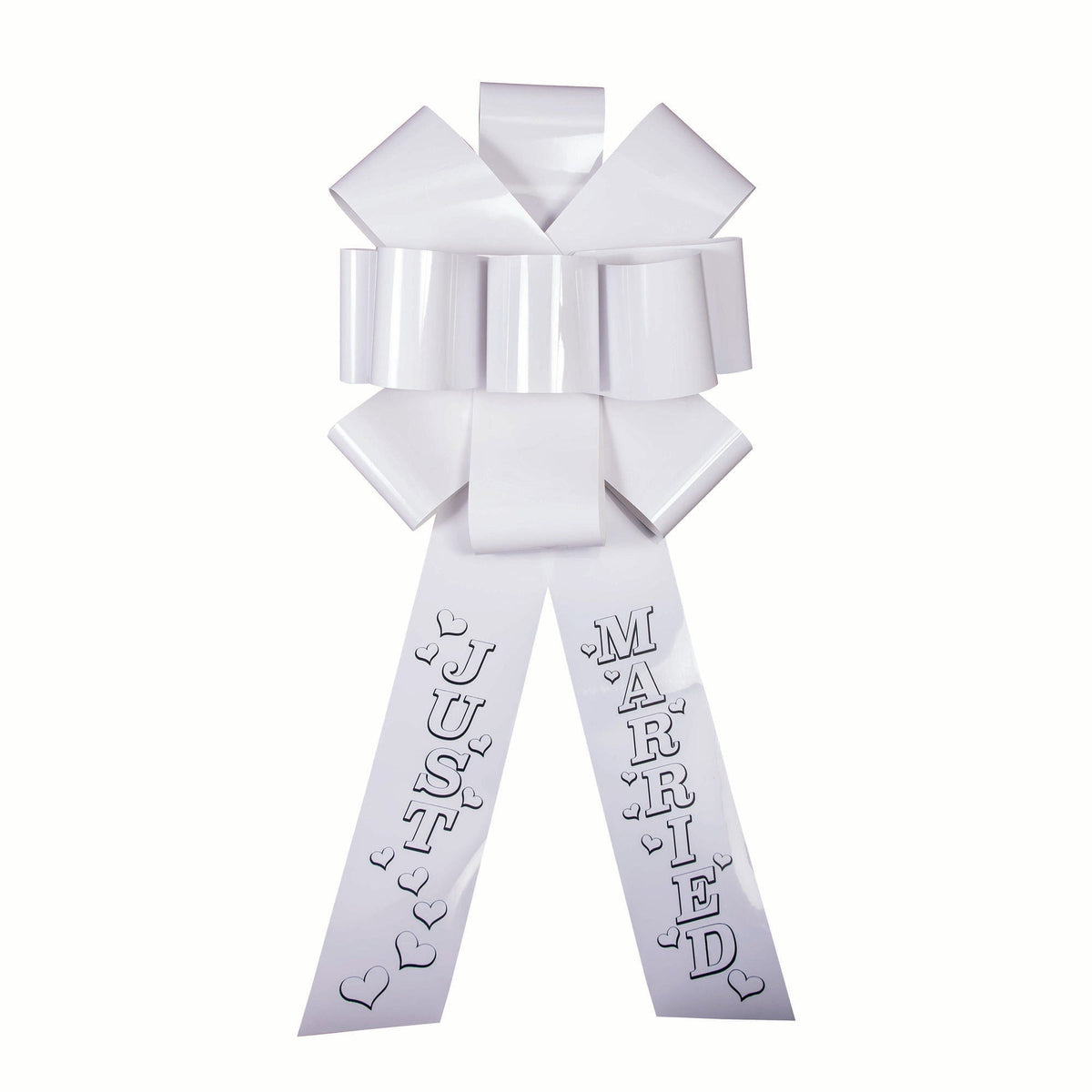 Celebration Door Bow Just Married White Decoration 1