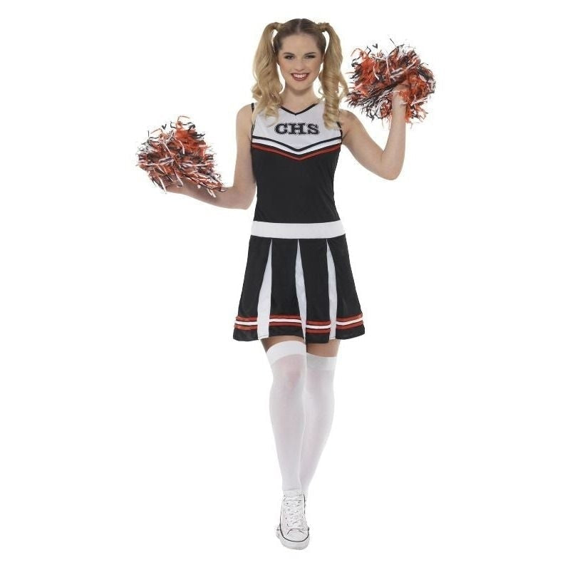 Cheerleader Costume Adult Black_2