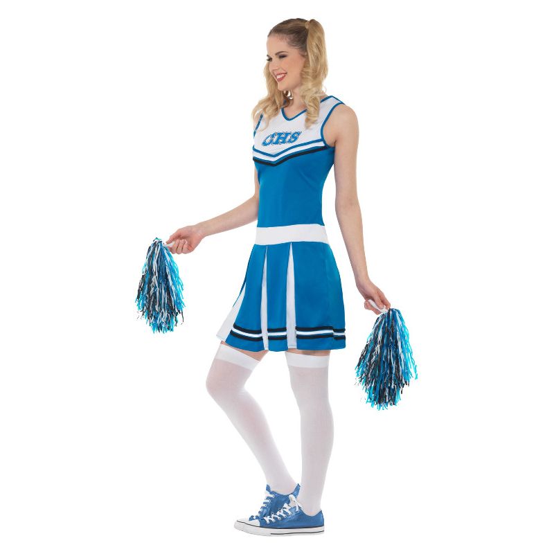 Cheerleader Costume Blue Adult 3
