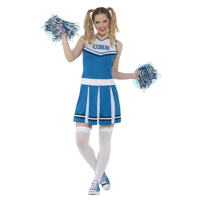 Cheerleader Costume Blue Adult 1