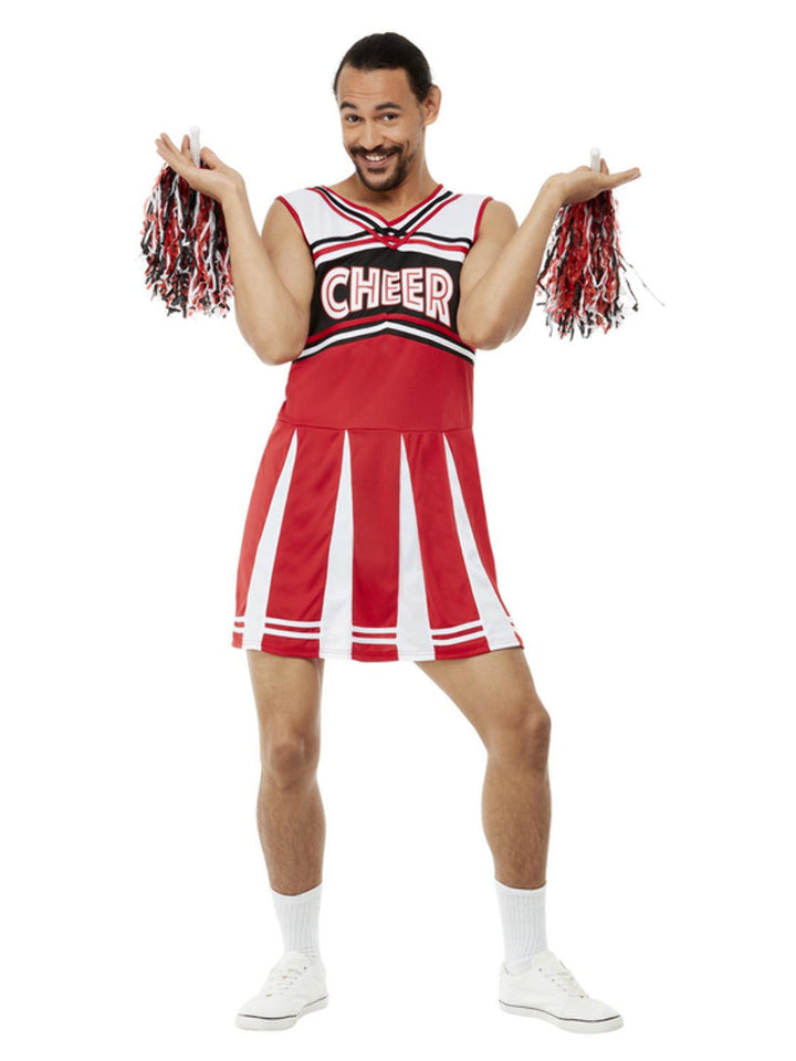 Cheerleader Give Me A.. Costume Adult Red White Dress_2