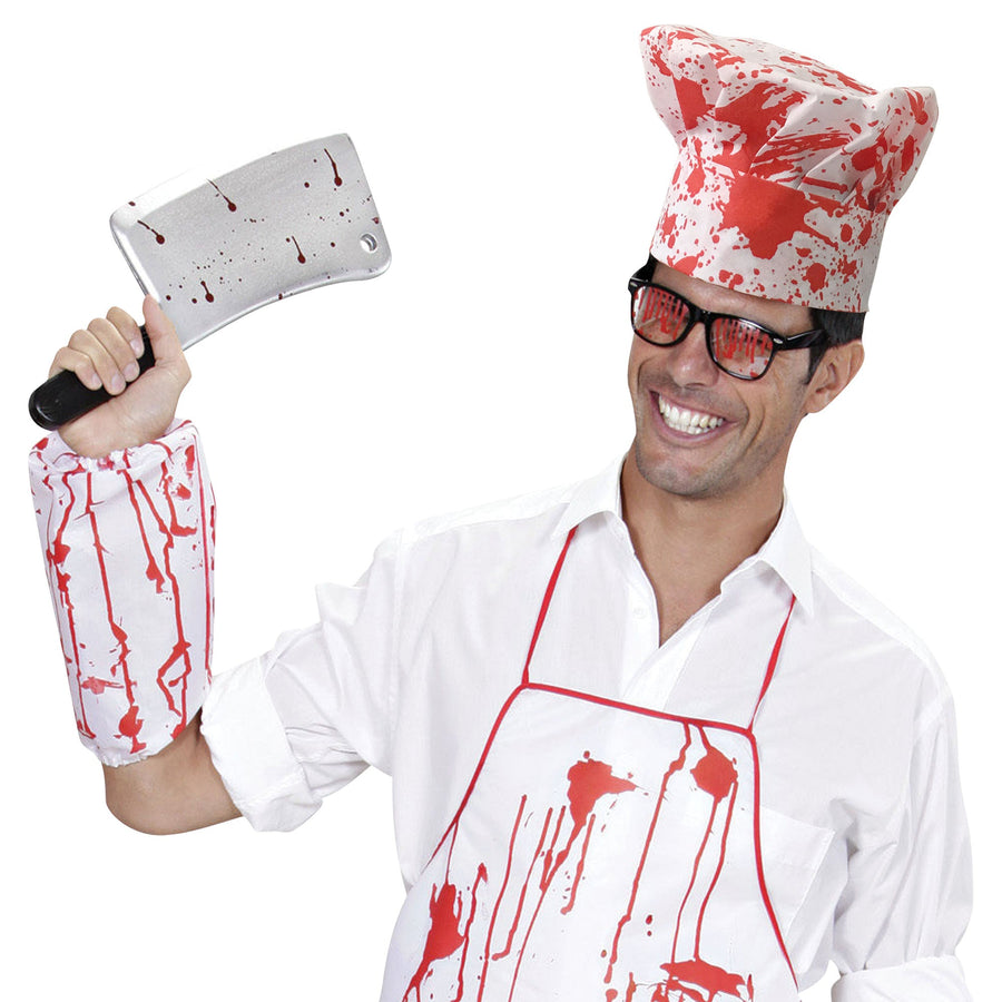 Chef Set Bloody Hat Apron + Sleeve Instant Disguises 0_1