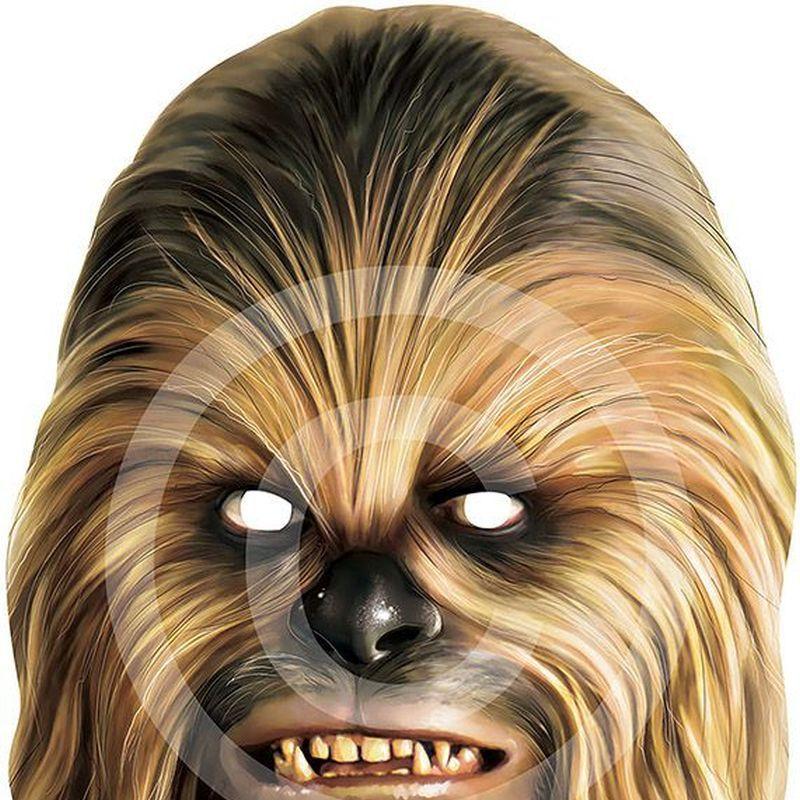 Chewbacca Card Face Mask Plastic Masks Cardboard Masks Male 1