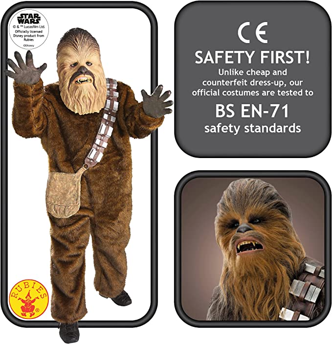 Chewbacca Costume Childs Classic Star Wars Deluxe Wookie 2