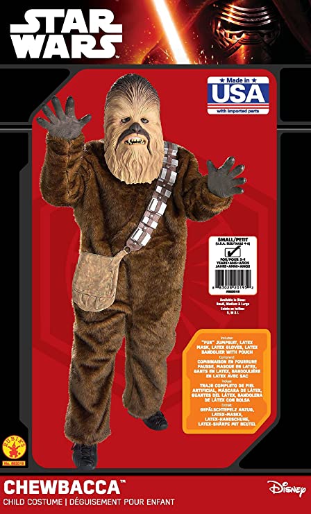 Chewbacca Costume Childs Classic Star Wars Deluxe Wookie 4