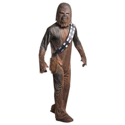 Chewbacca Costume Mens Wookie Star Wars Jumpsuit Mask Bag 1