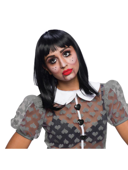 Chic Doll Black Wig Wednesday Addams Hair 3