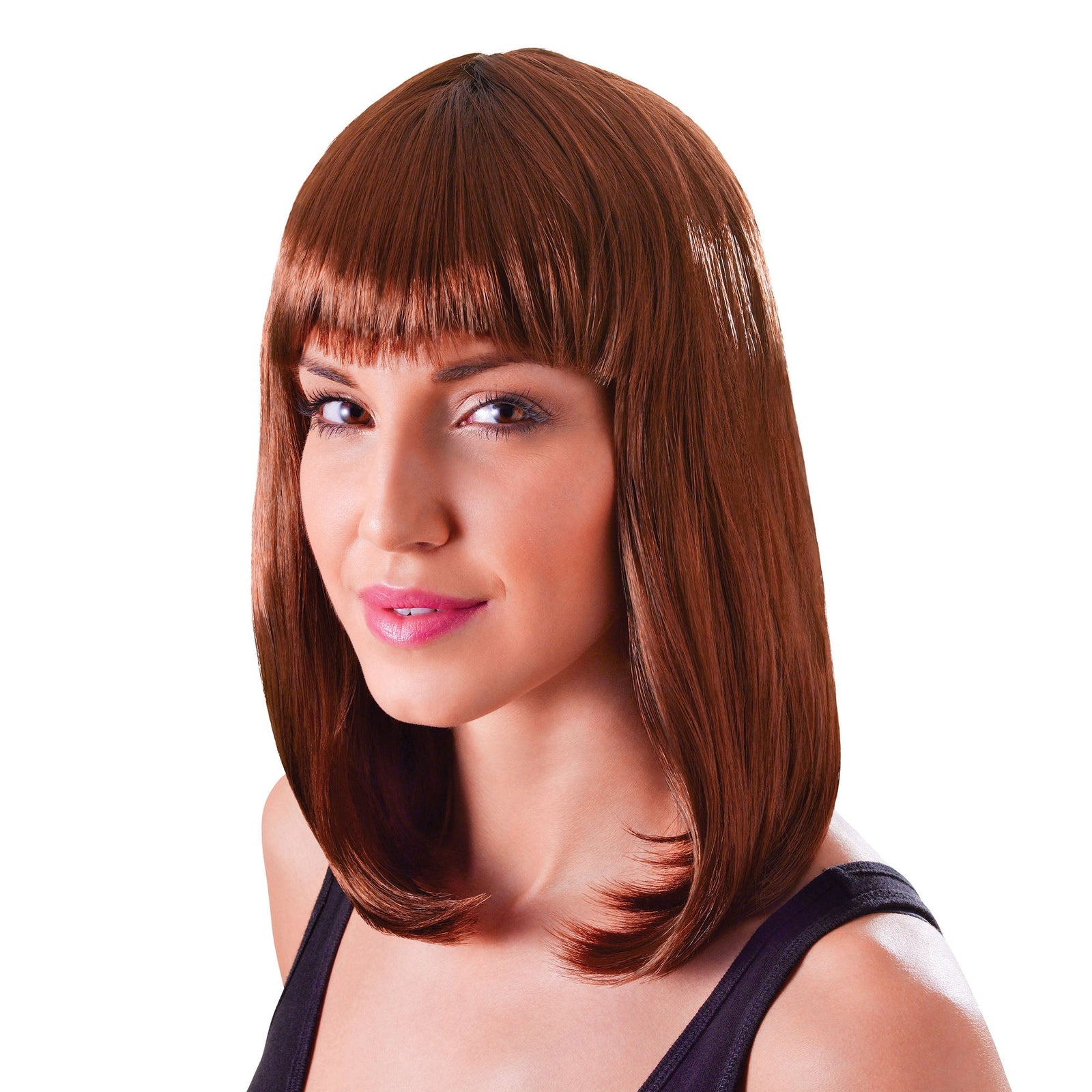 Chic Doll Brown Wig Shoulder Length Hair 1