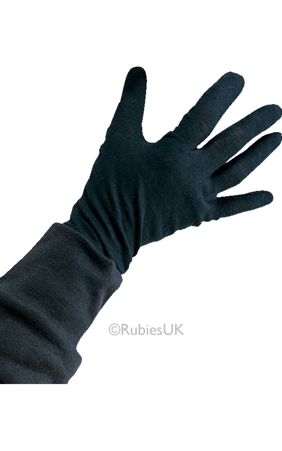 Child Black Cotton Gloves 1