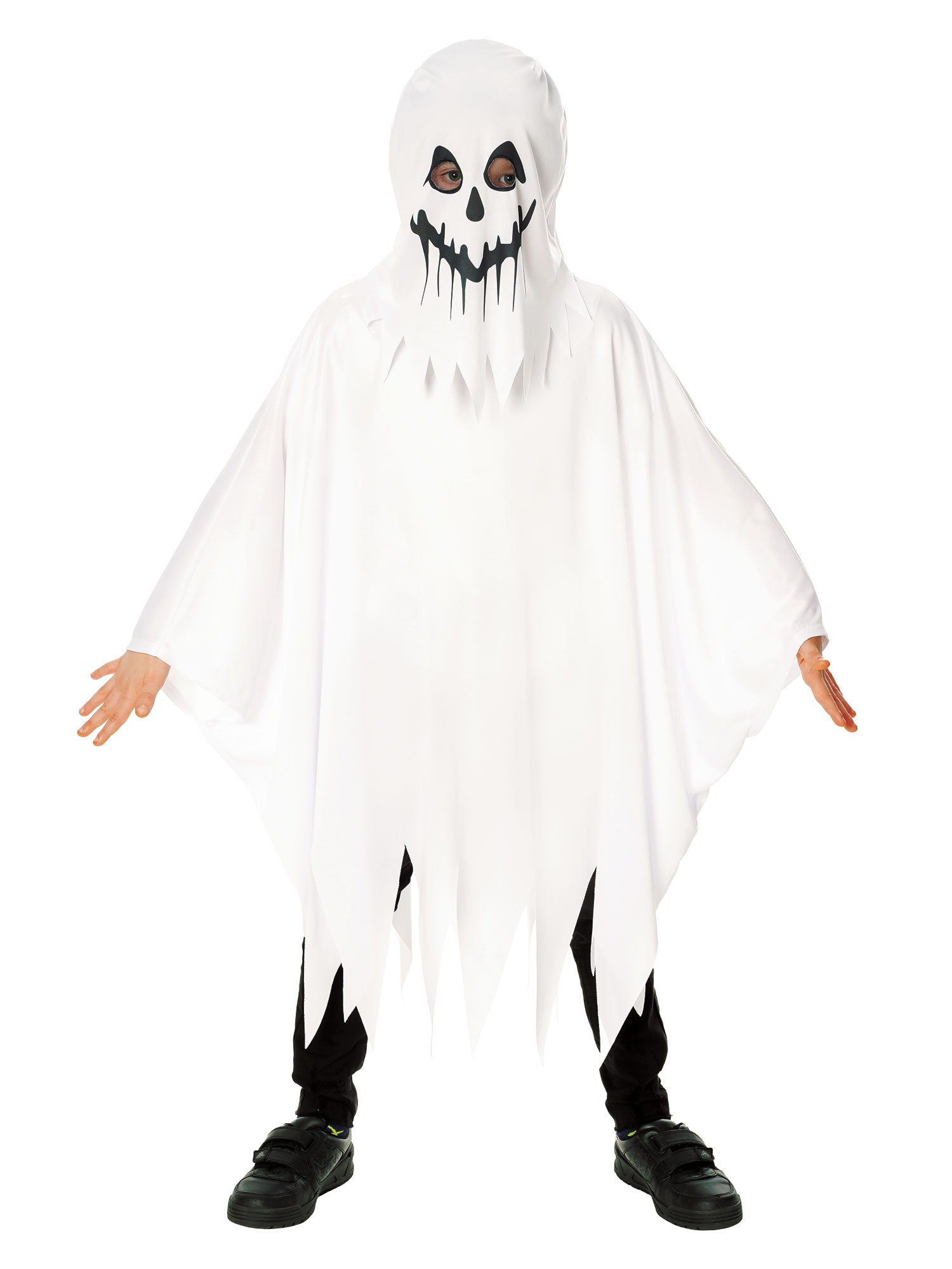 Child Ghost Costume Poncho 1