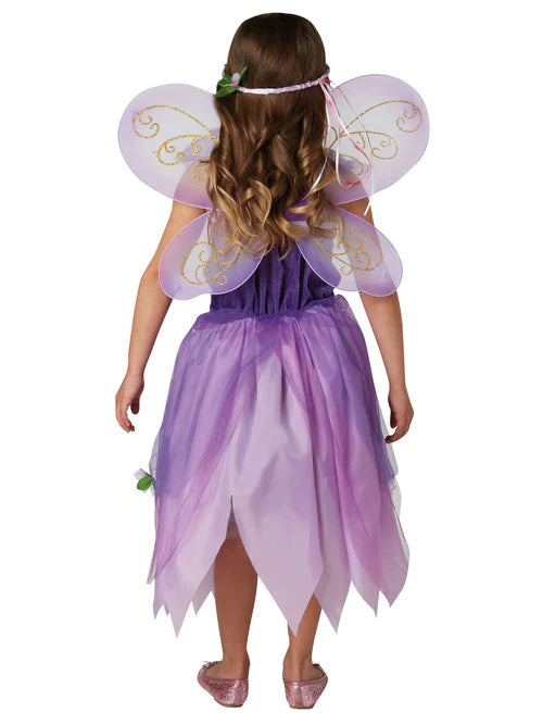 Childrens Purple Magical Woodland Fairy Pixie Costume 2