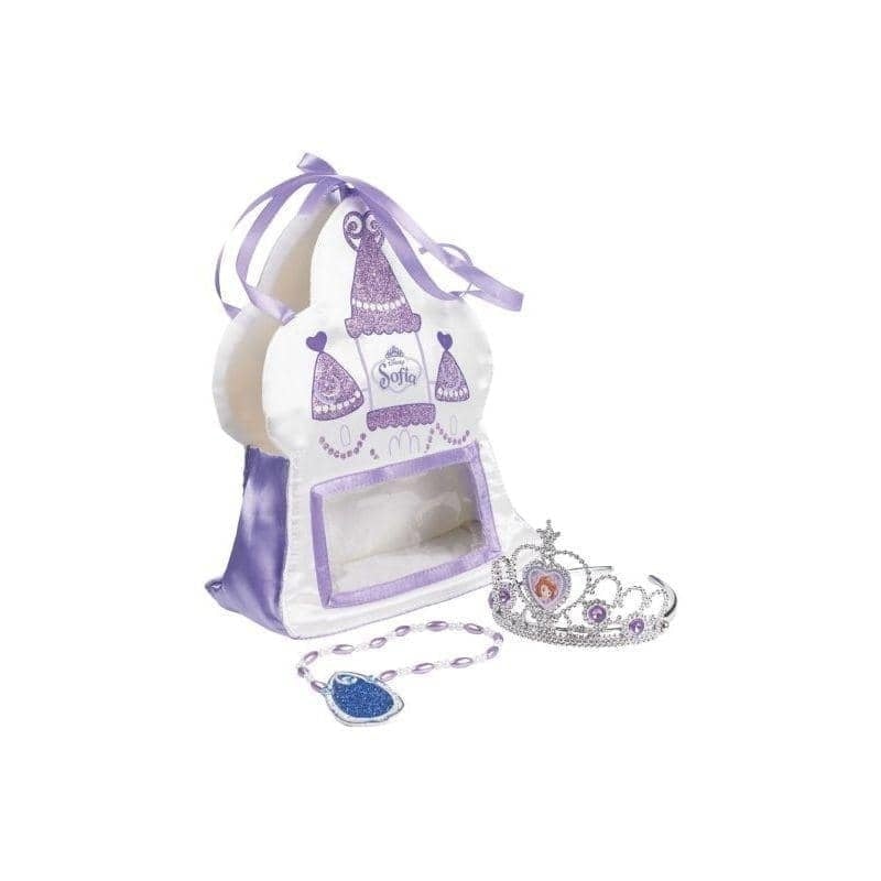 Childs Sofia Satin Bag With Tiara and Amulet 1