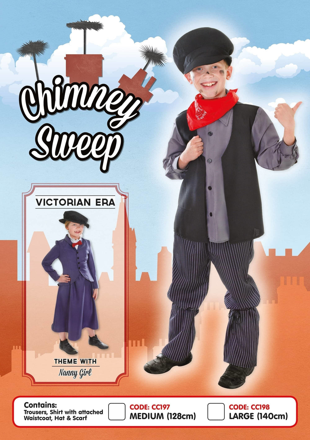 Chimney Sweep Childrens Costume Mary Poppins Bert Suit_2