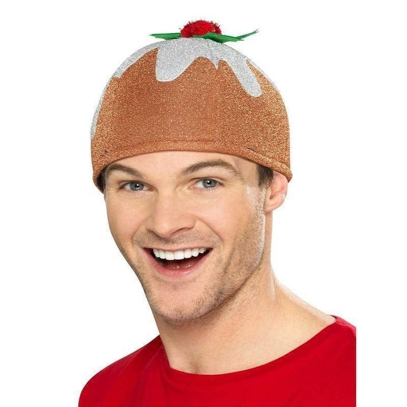 Christmas Pudding Hat Adult Brown_1