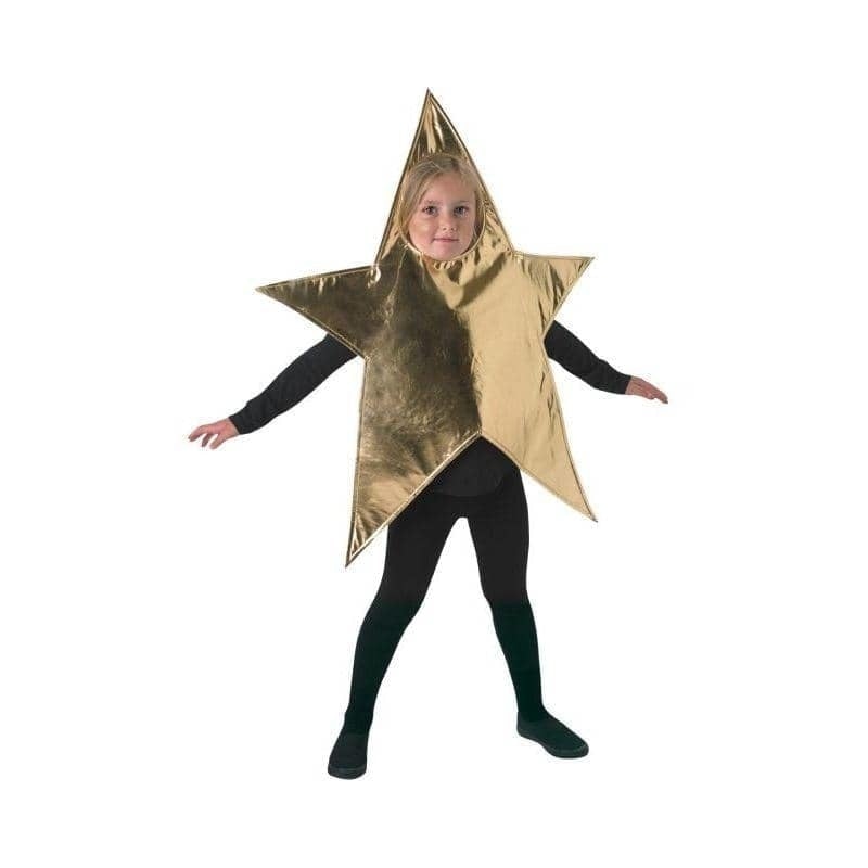 Christmas Star Kids Nativity Play Costume Outfit Gold 1