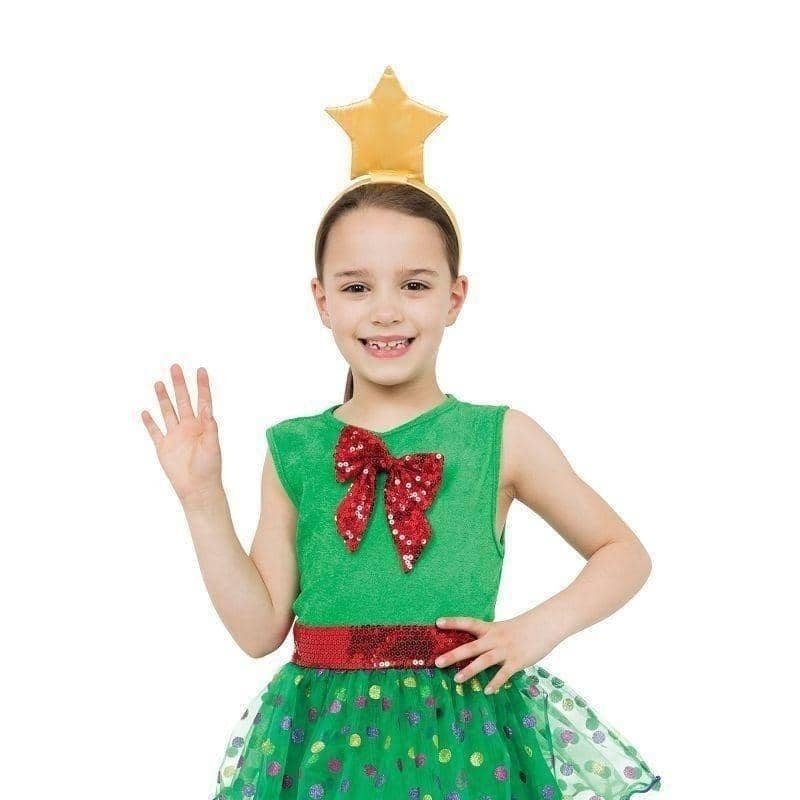 Christmass Tree Girl Medium Childrens Costume To Fit Child Of Height 122cm 134cm_1