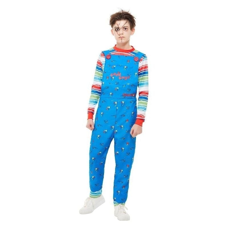 Chucky Costume Child Blue Dungarees and Top 1