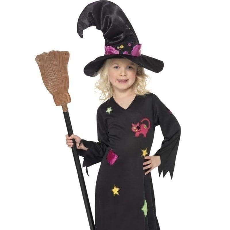 Cinder Witch Costume Kids Black Pink_1