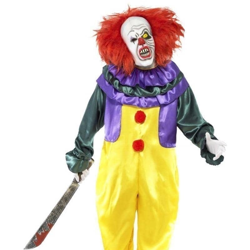 Classic Horror Clown Costume Adult Yellow_1