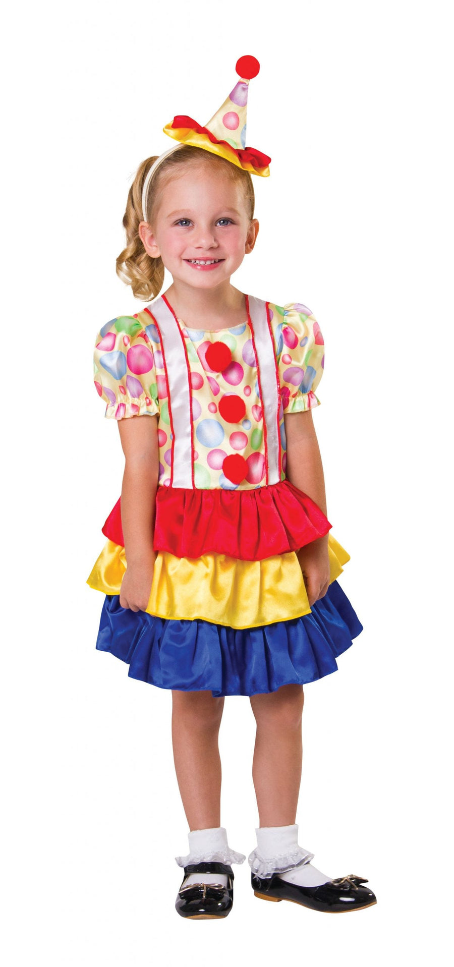 Clown Cutie Toddler Childrens Costume Female To Fit Child Of Height 90cm 100cm_1