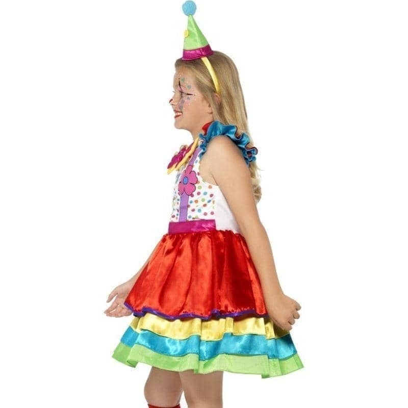 Clown Girl Deluxe Costume Kids Rainbow 3
