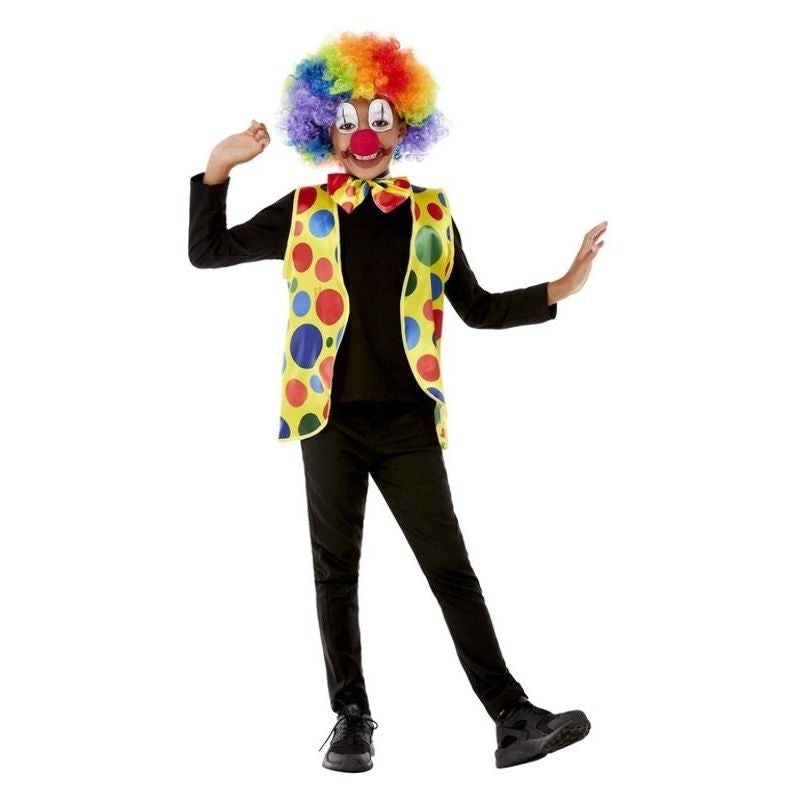 Clown Kit Kids Waistcoat Bowtie Nose 1